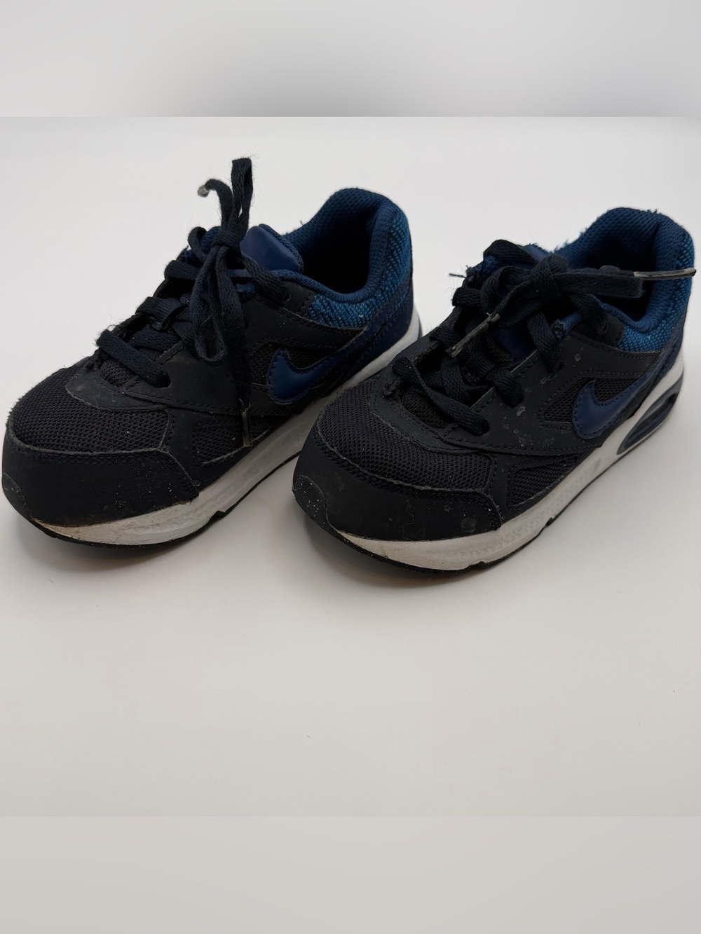 Nike Air Max Kids Toddler Sneakers Size 10C Navy Blue Black Athletic Shoes